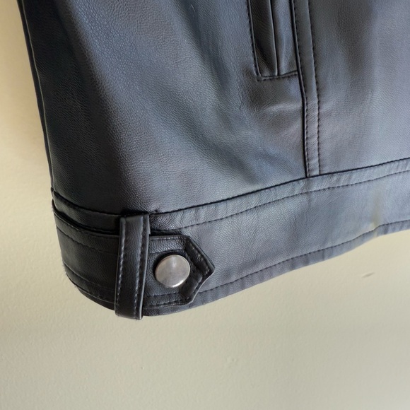 Lehour Black Faux Leather Jacket *GREAT USED CONDITION* - Picture 7 of 13